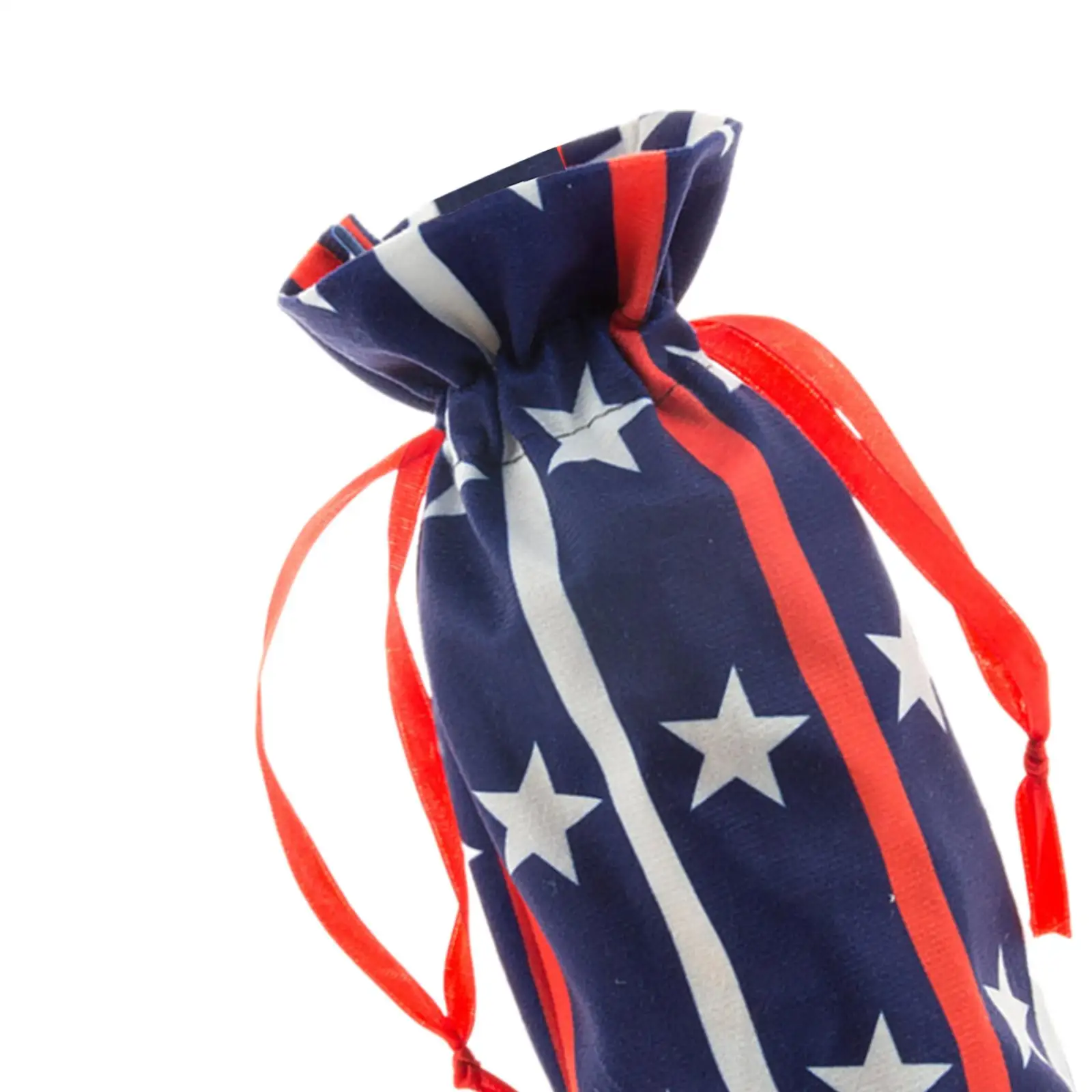 4Pcs Drawstring Wine Bottle Bags Party Favor Home 4TH of July Wine Gift Bags