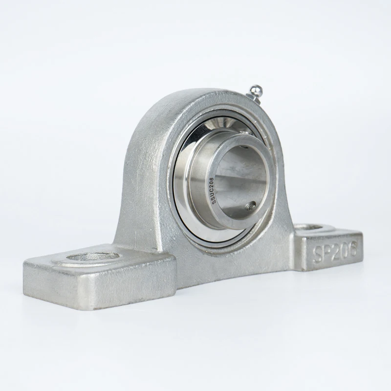 1Pcs Flange Pillow Block Bearing Mounted Support 316 Stainless Steel