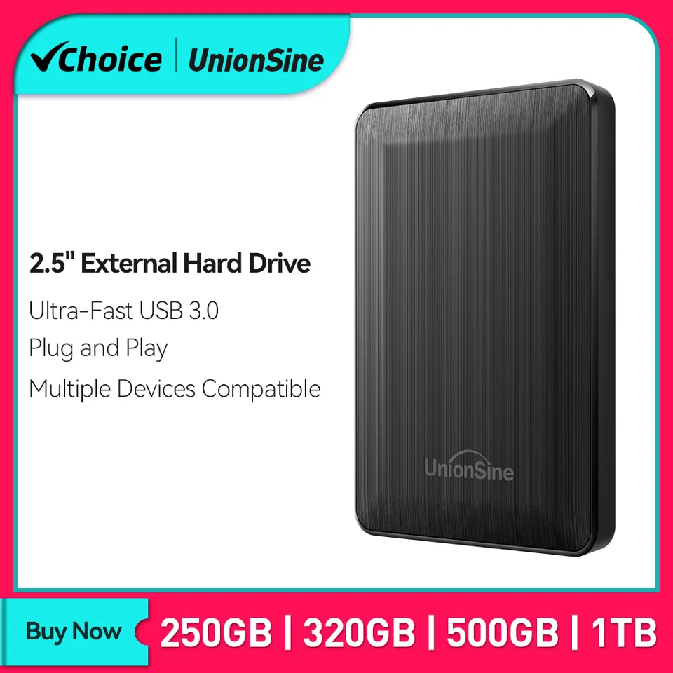 UnionSine HDD 2.5 Inch Portable External Hard Drive 250GB 320GB