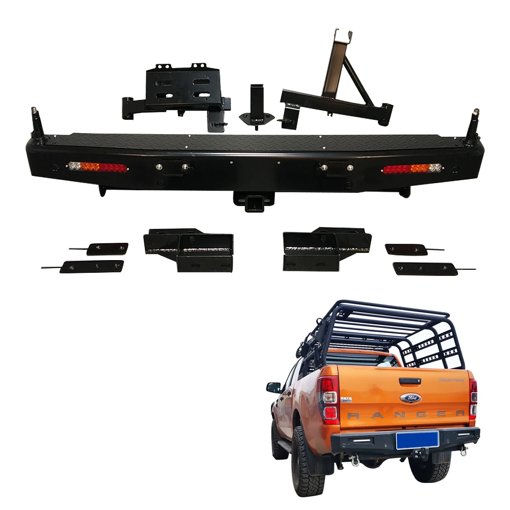 universal unique design Rear bumper reinforcement Car Bumpers body kit for Ford Ranger custom