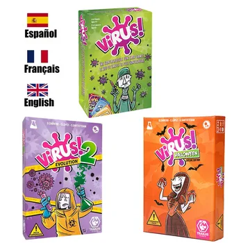 New In Spanish Version In English Virus Card Game The Contagiously Virus 3 Card Correct Version Party Game For Fun Family Games 1