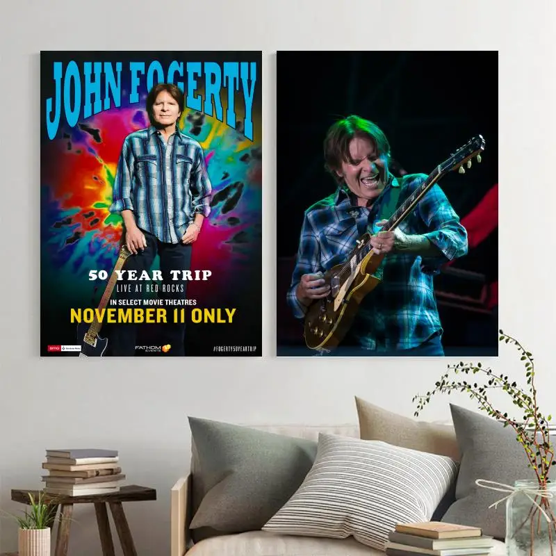 

John Fogerty Band Canvas Art Poster and Wall Art Picture Print Modern Family bedroom Decor Posters