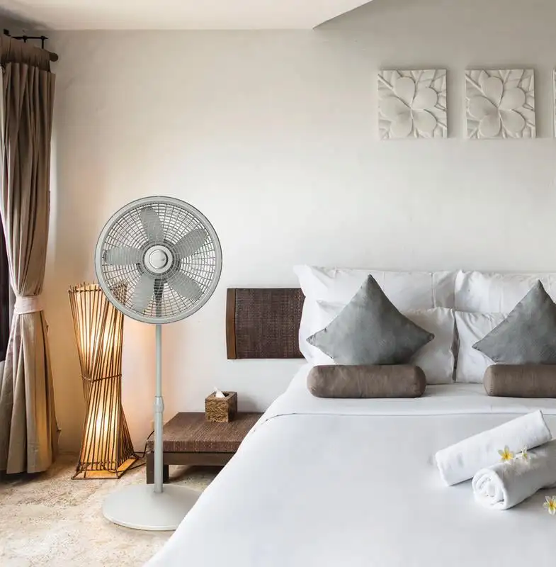 

Adjustable Cyclone Pedestal Fan with 3 Speeds, S18902, Gray ceiling fan