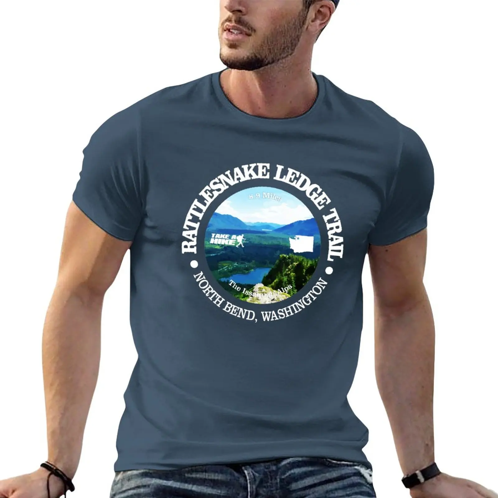 

New Rattlesnake Ledge Trail (OBP) T-Shirt boys animal print shirt quick drying shirt plain t shirts men
