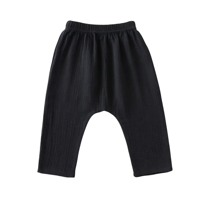 Jumping Meters 2-7T Ankle-Length Boys Girls Trousers Pants Cotton Children's Wear Solid Kids Pants For Summer