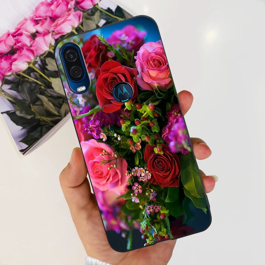 Cute Flower Cat Painted Soft Silicone Phone Case Cover