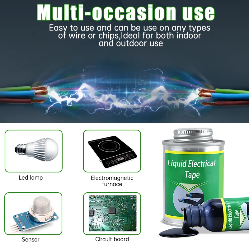 100ml/260ml Waterproof Liquid Electrical Tape Insulating Tape Rubber Liquid Insulation Wire Cable Coat Fix Line Glue Sealant electrical tape electrical insulating tape electrical repair liquid electrical sealant