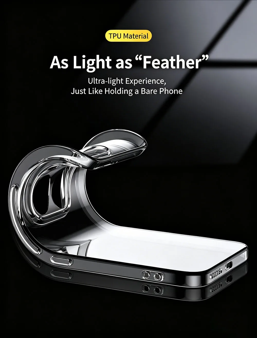 Full Camera Protection Silicone Transparent Case