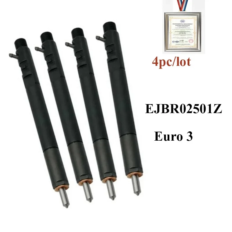 

Топливные форсунки Common Rail для автомобилей, 4 шт., сборный комплект дизельных инжекторов EJBR02501Z E JBR 0250 1Z 2501ZORLTL
