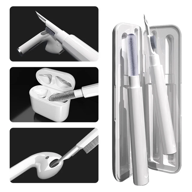 Kit limpiador 3 en 1 para Airpods Pro 1, 2, 3, bolígrafo de limpieza,  cepillo, estuche para auriculares Bluetooth, Herramientas de limpieza para  teléfono - AliExpress