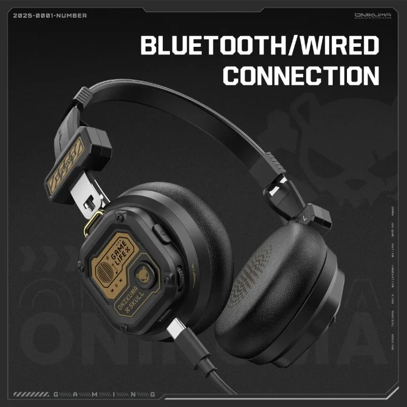 Casque Bluetooth Onikuma supra-auriculaire stéréo Hi-Fi professionnel pour le sport avec écouteurs et lecteur de musique TF/AUX_voghion.com
