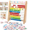Classic Wooden Educational Counting Toy 100 Beads Preschool Math Learning Toys Montessori Number Arithmetic Abacus Toddler Gift 1