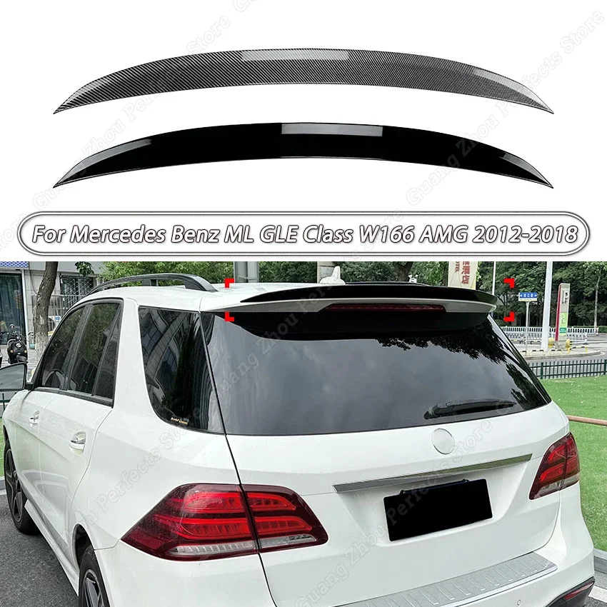 

Для Mercedes Benz ML GLE Class W166 AMG 2012-2018 глянцевый черный АБС-пластик, Автомобильный задний спойлер на крышу, сплиттер крыла, кузов, комплекты