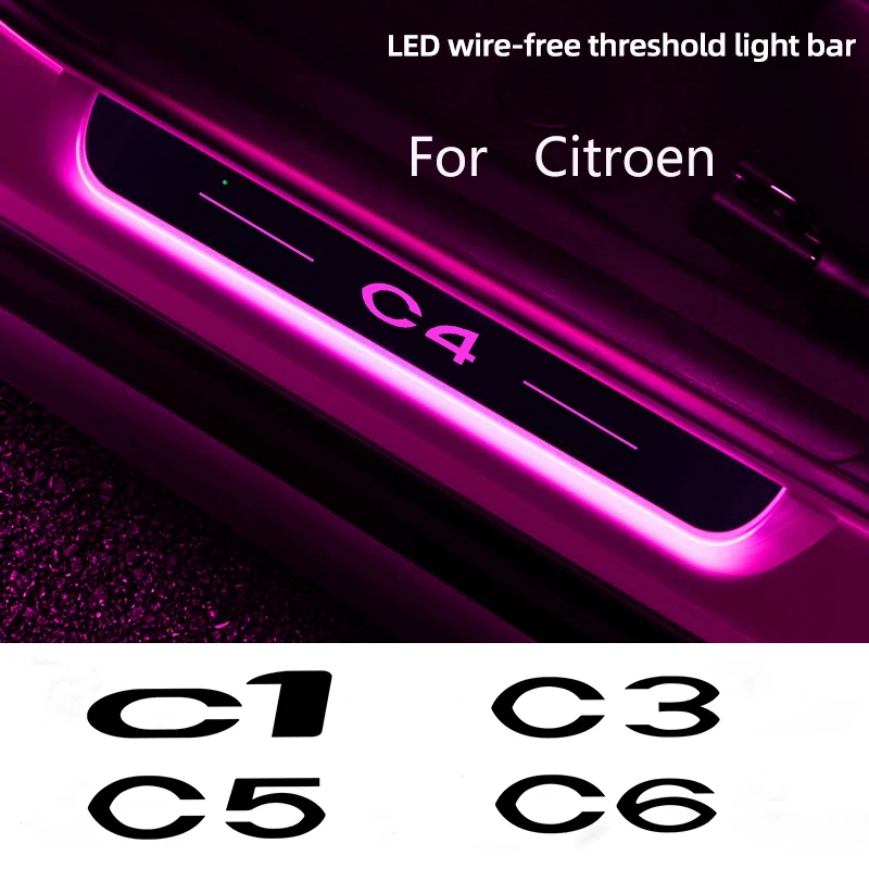 Custom Wireless Led Car Door Davanzale Mood Light Per Citroen C1 C2 C3 C4 C5 C6 C8C Ely See Vts Xsara C-Crosser Berlingo Jumpy