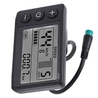 Compteur d'affichage LCD pour vélo électrique, ABS léger S866, grand écran pour guidon de 22.2mm/0,9 pouces 6
