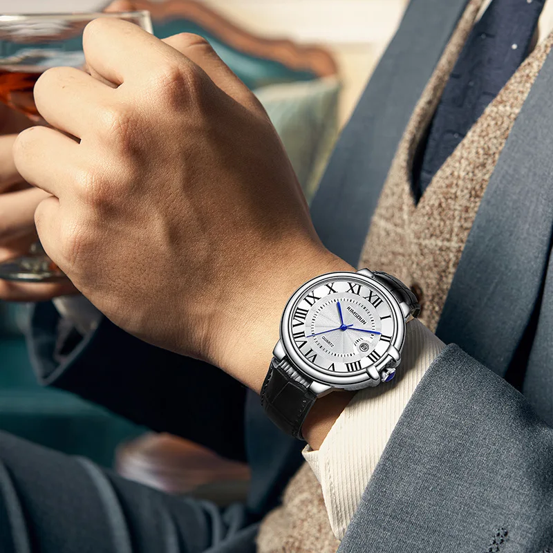 2025 Brand Men Watch Business High-end Transparent