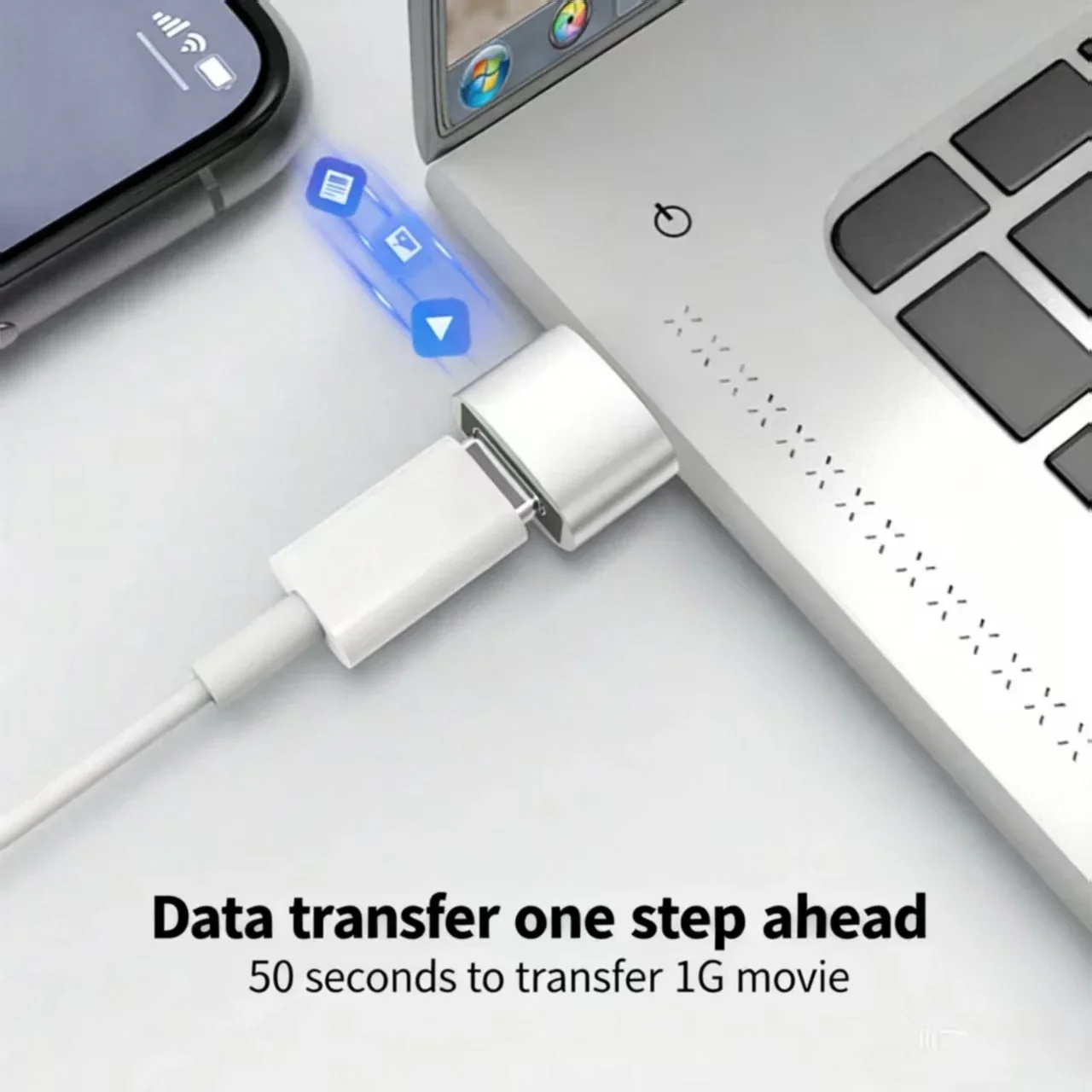 Ultra-Fast USB-C to USB Adapter with OTG Capability - 5-Pack