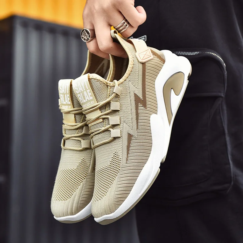 

Fashion Men Sneakers Mesh Casual Shoes Lac-up Men Shoes Lightweight Vulcanize Shoes Walking Sneakers Zapatillas Hombre