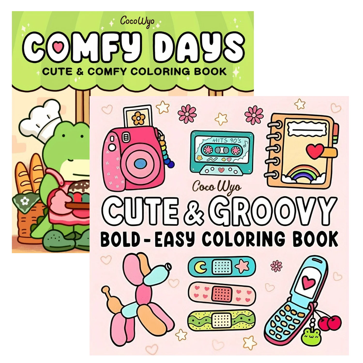 1/2/12Pcs coloring books, Glow cosmetics and Spooky cutie，Glow in the Dark Cosmetics Coloring Book -  Easy Adult Relaxation 5