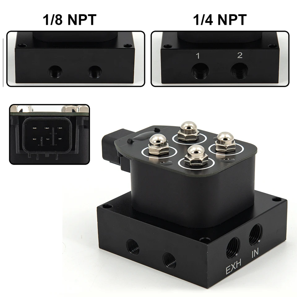 マニホールドソレノイドバルブ 電磁弁 ハイスピード 4輪独立 1/2