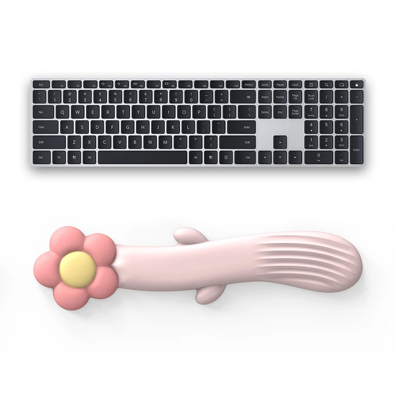 Sunflower Keyboard Wrist Rest Soft  Memory Foam Wrist Support Cushion for Easy Typing Pain Relief Ergonomic Anti-Slip