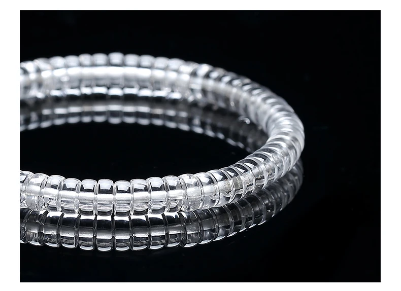 JD Naturstein Hetian Jade Gerade-Cut Barrel Bead Armbänder Frauen Männer Charme Glück Reiki Healing Stretch Armreifen Schmuck geschenk – Detail 10