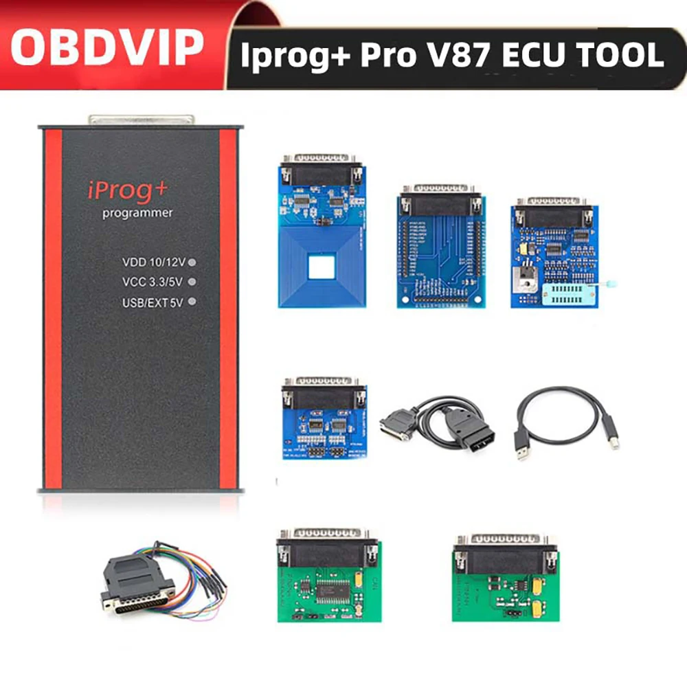 

2024 IPROG Pro V87 Professional ECU Programmer Support IMMO/KM/Radio /Airbag Reset Dashboard Kilometer VS Carprog DIGIPROG 3