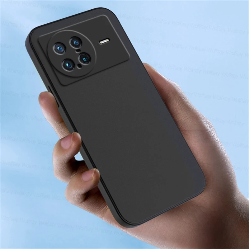 Shockproof Liquid Silicone Phone Case For Vivo X Note X70 Pro Plus_voghion.com