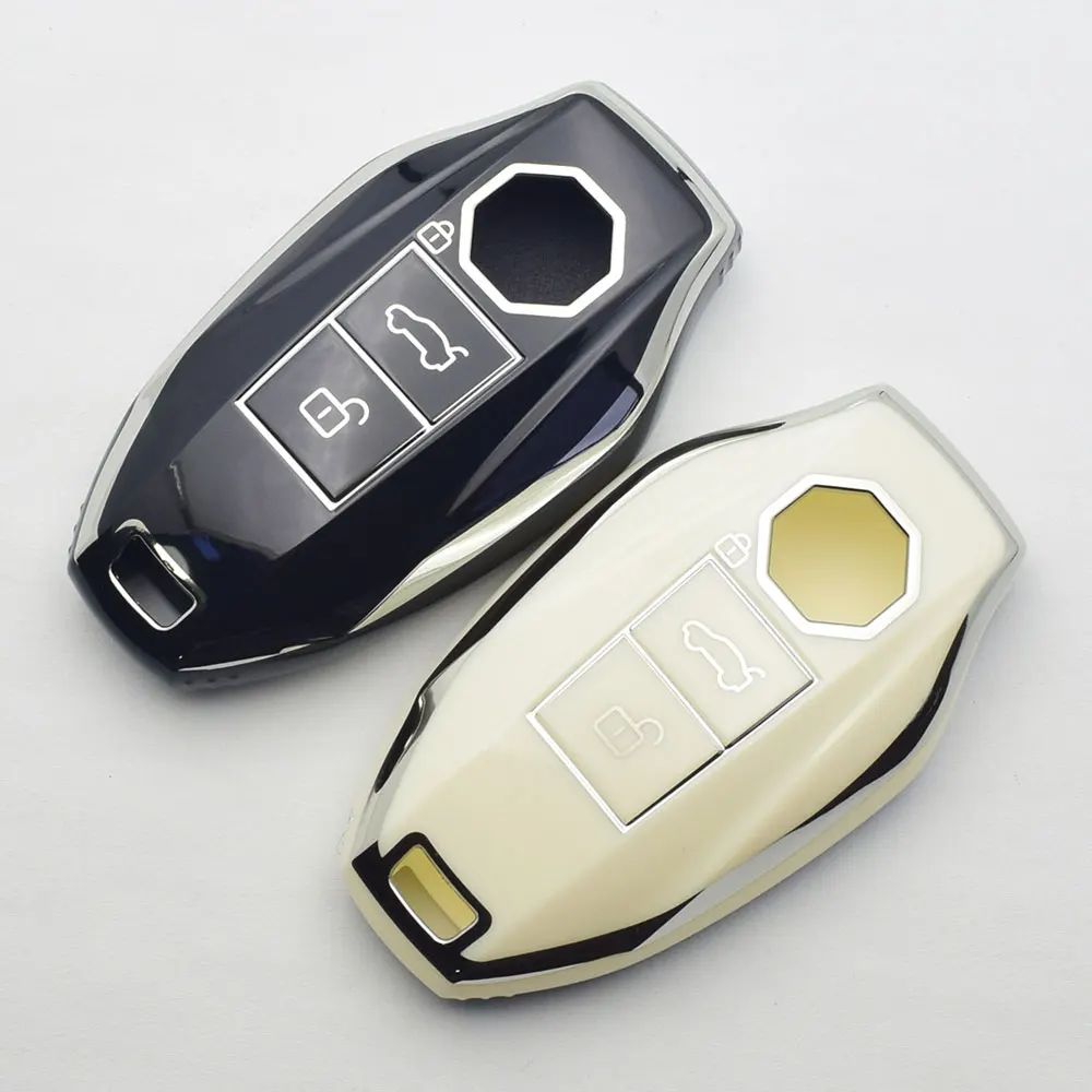 TPU Car Key Cover Smart Keyless Entry Remote Control Fobs Case Keychian Holder Auto Interior Accessories For MG 7 MG7 MG-7