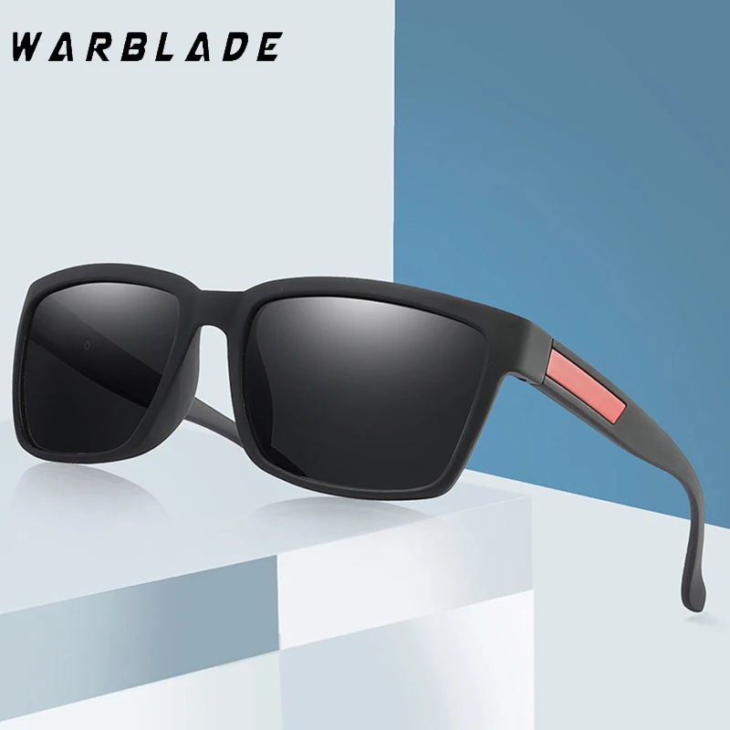 

Солнцезащитные очки WarBLade поляризационные для мужчин и женщин, зеркальные солнечные, в квадратной оправе, ночное видение, для вождения ночью
