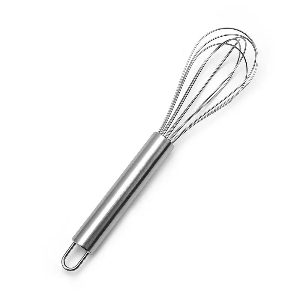 1pc, Whisk, Stainless Steel Egg Beater, Blender, Mixer, For Blending, Whisking, Beating And Stirring, Baking Tools, Kitchen Gadg