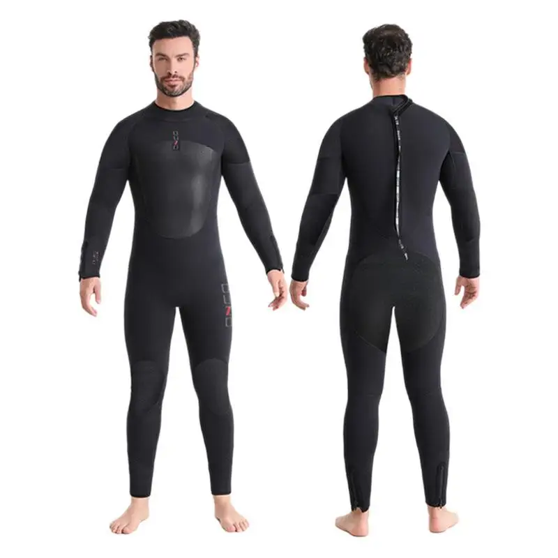 7mm CR Ultra Elastic Long Sleeve Full Body Surfing Wetsuit Thickened Coldproof Warmth Freediving Wetsuits