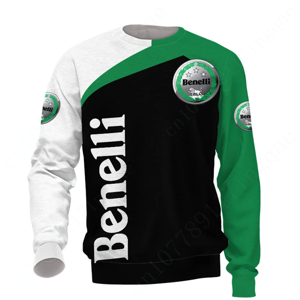 

Футболка Benelli с длинным рукавом и круглым вырезом в стиле аниме Харадзюку для мужчин и женщин, одежда унисекс, повседневные футболки, топ, быстросохнущая Толстовка