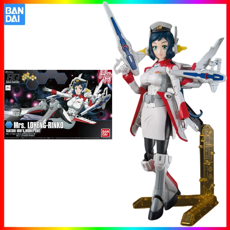 

In Stock Bandai Original HGBF 1/144 Takeshi Iori's Mobile Suit Mrs. Loheng-Rinko Action Figure Assembly Model Collectible Toys