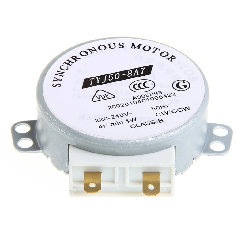 공기 송풍기 50/60Hz TYJ50-8A7 트레이용 220-240V 4W 6RPM 48mm 동기 모터