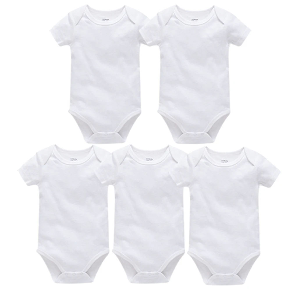 Kavkas Baby Boy Clothes 3 5 Pcs/Set 100% Cotton Summer Girls Bodysuit Short Sleeve Newborn 0-3M Clothing