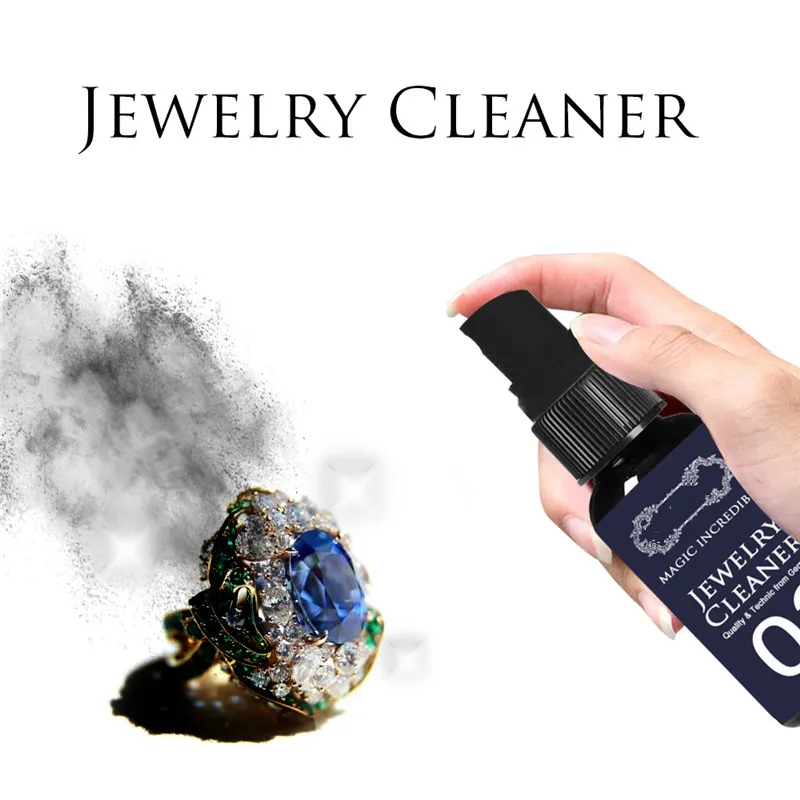 Jewelry Diamond Cleaner Universal Anti-Tarnish Silver Gold Gem Polishing  Solution Cleaning Spray Non-Toxic Long-Lasting Shine - AliExpress