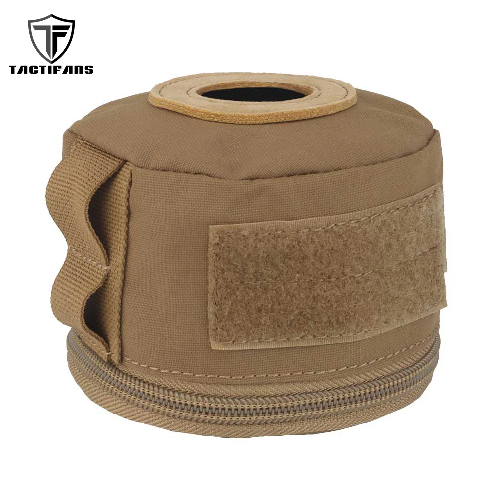

Outdoor Camping Gas Canister Pouch Gas Storage Tank Insulation Protection Webbing Loop Organization Hiking Camp Accessories