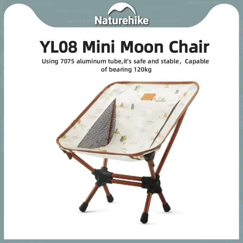 

Naturehike YL08 Mini Children's Folding Moon Chair 600D Oxford Cloth Outdoor Ultra Light Portable Camping Picnic BBQ Small Stool