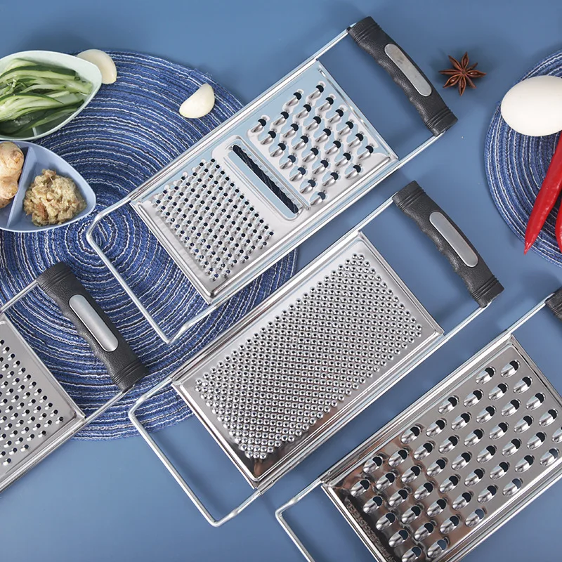Stainless Steel No Skid Bottom Flat Grater Handheld Garlic Grater