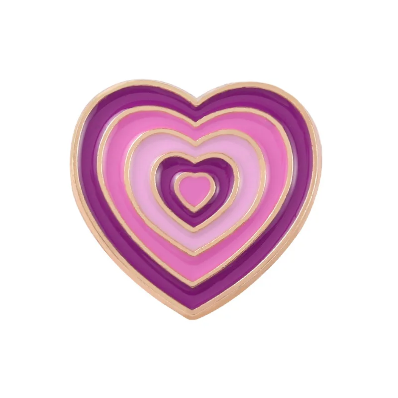 Broche Cœur Bois Jostovo - Idée Cadeau St Valentin Petit Prix