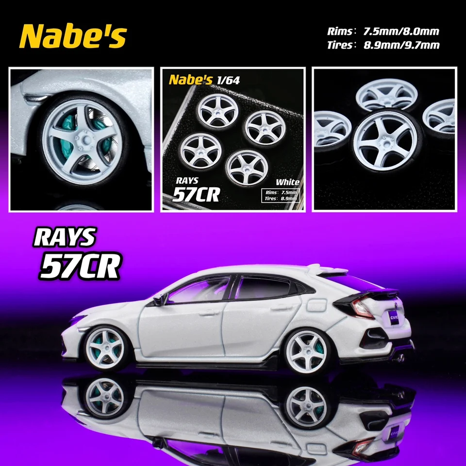 1/64 EGwheels RAYS 57cr 風 ホイールミニカートミーテック 1/64 EGwheels RAYS 57cr 風 ホイールミニカートミーテック 1/64