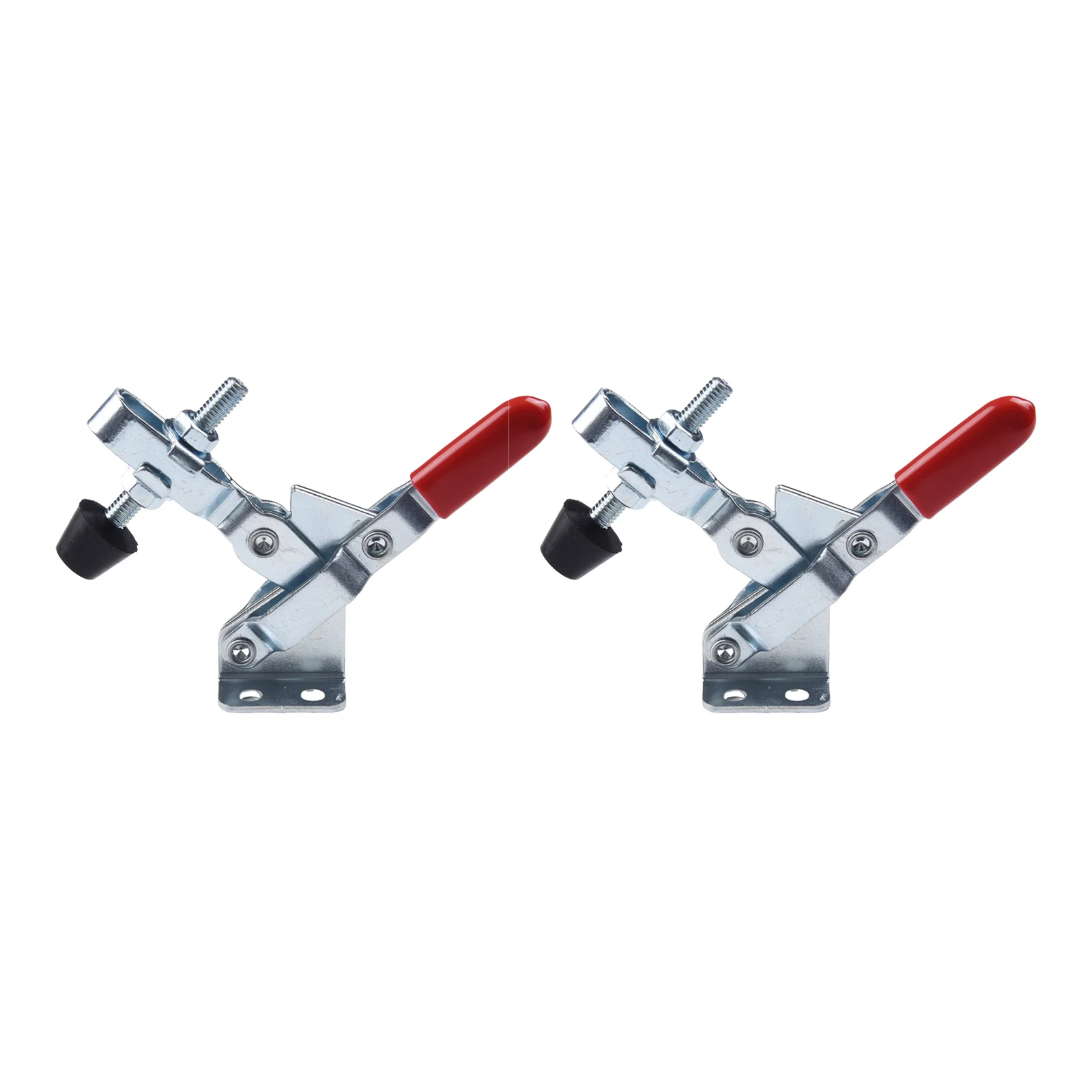 

2Pcs Toggle Clamp Quick Fixture Quick Release Tool GH-102BSS Galvanized Iron 100KG/220lbs Hand Tools For Woodworking