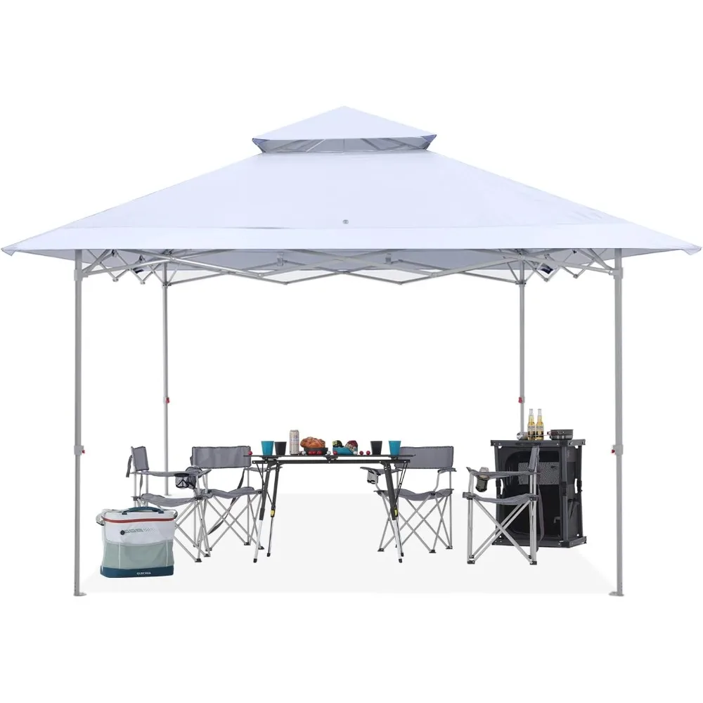 

Easy Set-up 13x13 Canopy Tent 169 Sq.ft Sun Shade White Pergola Awnings Garden Supplies Home