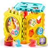 Baby Activity Cube Toddler Toys 7 in 1 Smart Games Educational Color Shape Sorter Musical Toy Bead Maze Counting Learning 2