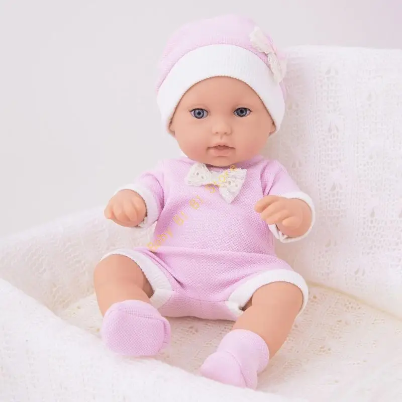 12 인치 Reborns 인형 세트 어린이를위한 점프 슈트 옷과 모자 양말 육아 게임 인형 놀이 척 11UC