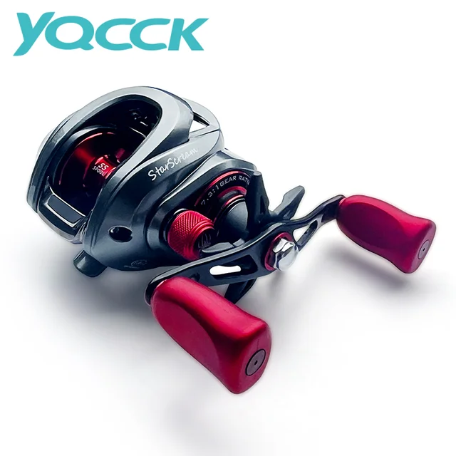 YQCCK Baitcasting Fishing Reel Left/Right Hand Tackle Saltwater SS200 7.3:1  High Speed Casting Wheel 8+1Ball Bearin 6KG Max Drag - AliExpress