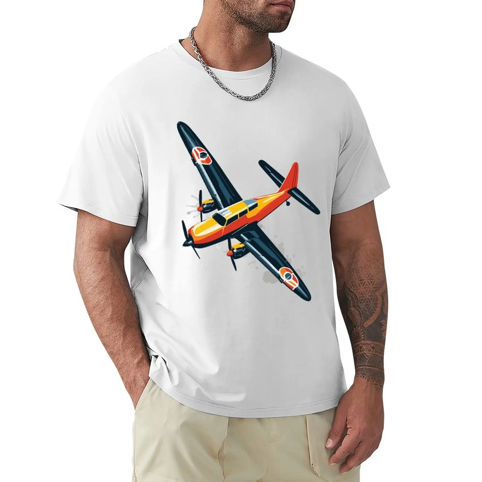 

Model airplane pilot airplane hobby aviator design T-Shirt customs tees t shirts for men pack