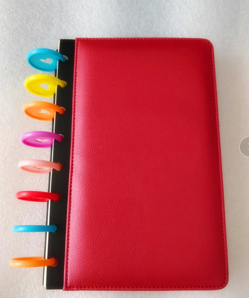 100Pcs 28mm Loose-leaf Plastic Binding Ring Mushroom Button for Kid A4 A5 A6 Paper Notebook Stationery Office Supplie