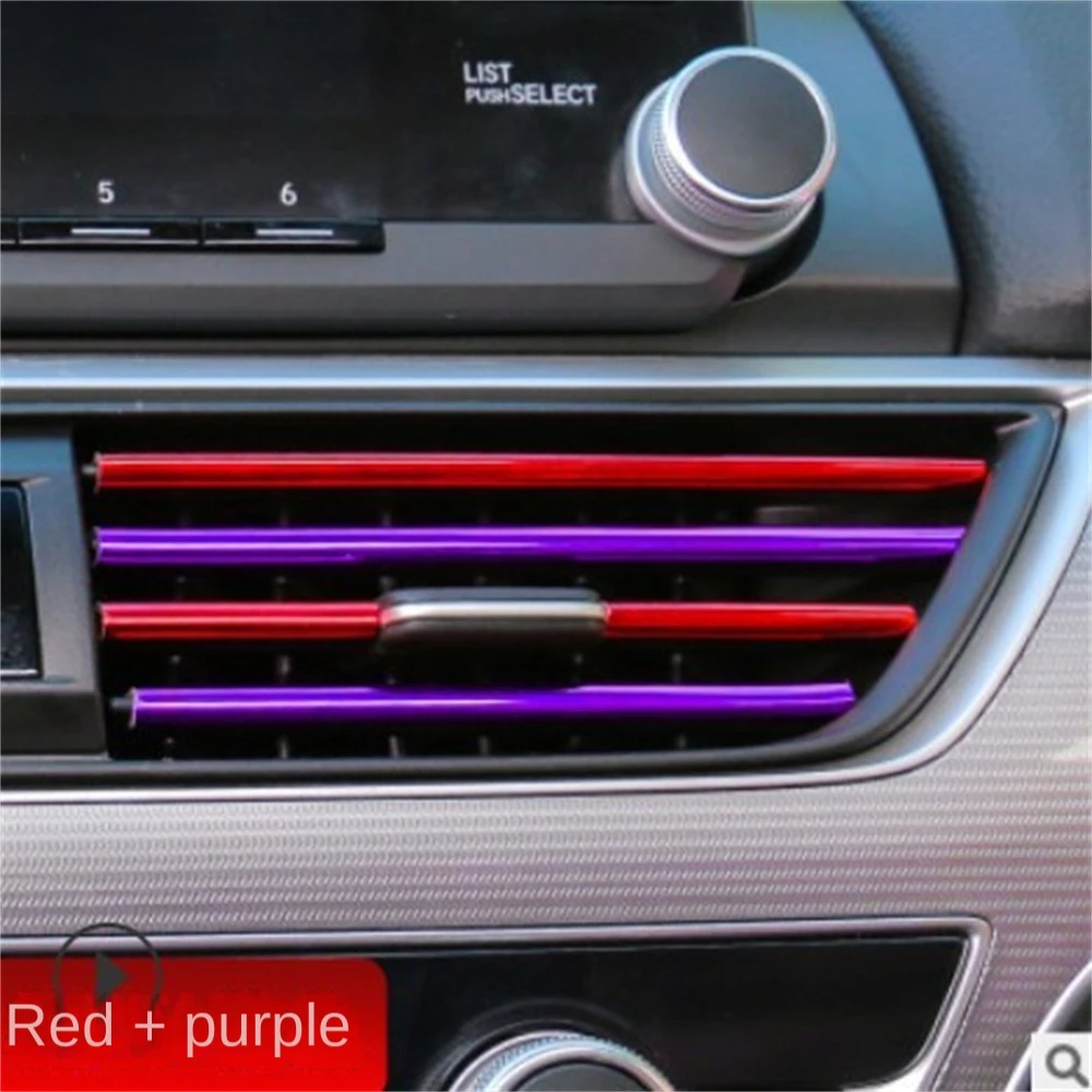 

10Pcs Car Air Conditioner Outlet Decorative U Shape Moulding Trim Decor Strips 20cm Car Styling Corner Protector car Accessories